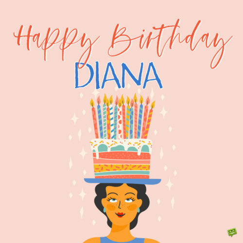 happy birthday image for Diana.