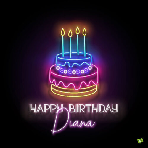 happy birthday image for Diana.