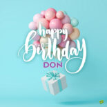 Happy Birthday image for Don.