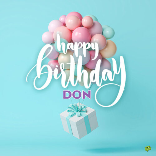 Happy Birthday image for Don. | Birthday Wishes Expert Happy Birthday image for Don.