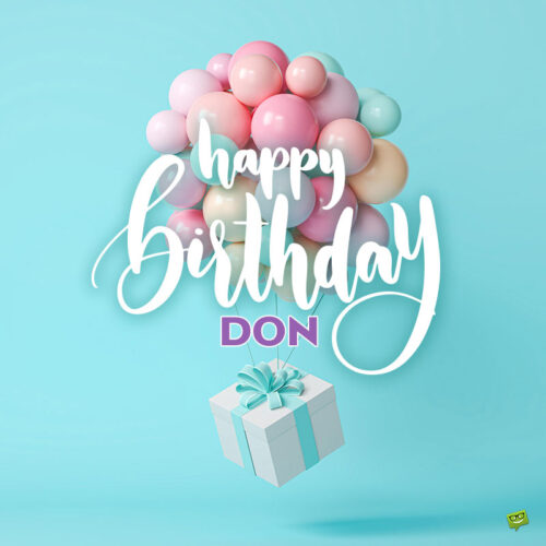 Happy Birthday image for Don.