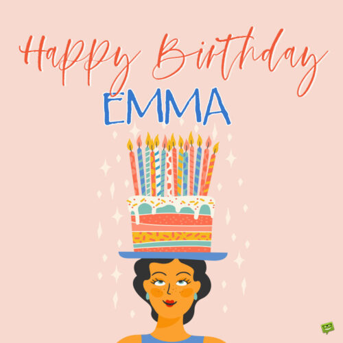 happy birthday image for Emma.
