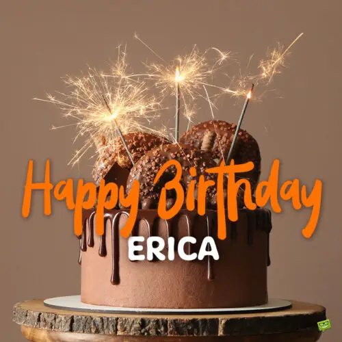 happy birthday image for Erica.