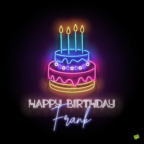 happy birthday image for Frank.