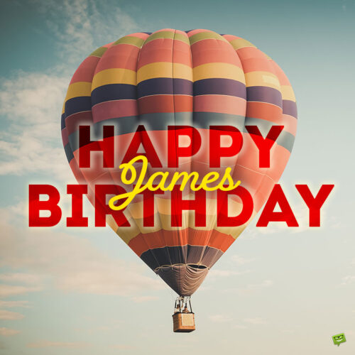 happy birthday image for James.