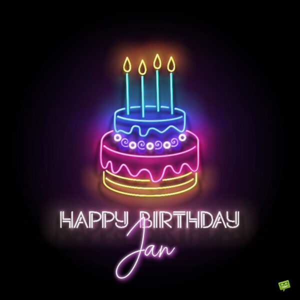 Happy Birthday image for Jan.