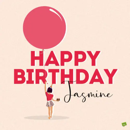 happy birthday image for Jasmine.