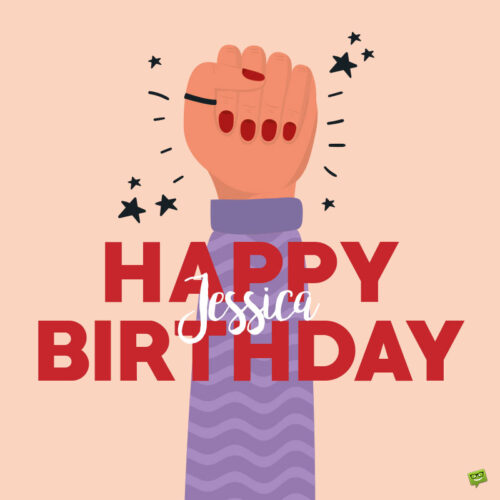 happy birthday image for Jessica.