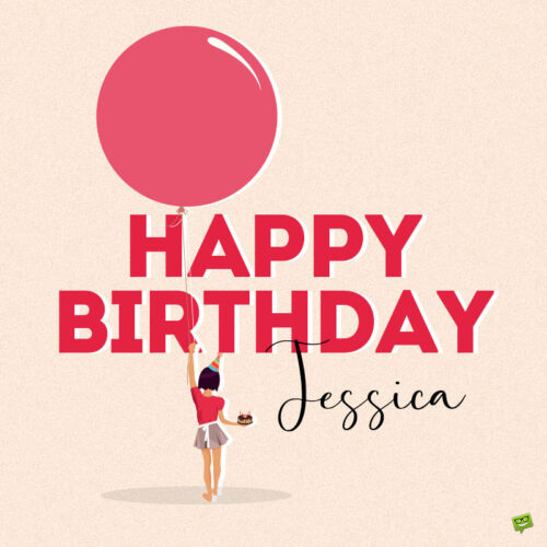 happy birthday image for Jessica.