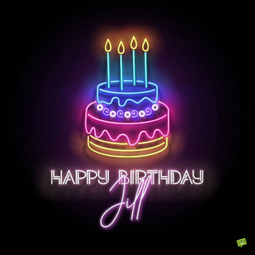 happy birthday image for Jill.