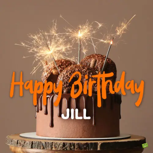 happy birthday image for Jill.