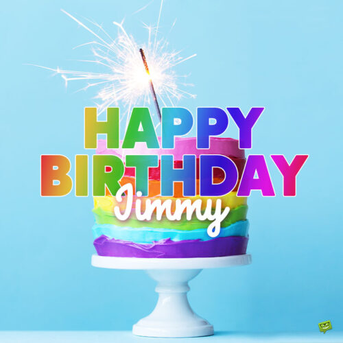 happy birthday image for Jimmy.