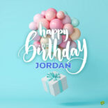 happy birthday image for Jordan.