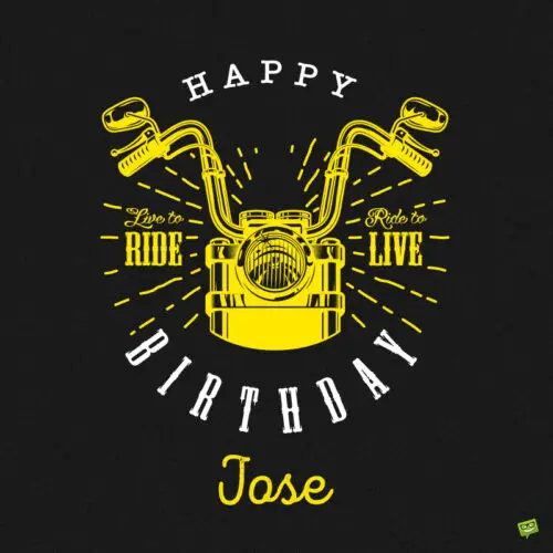 happy birthday image for Jose.