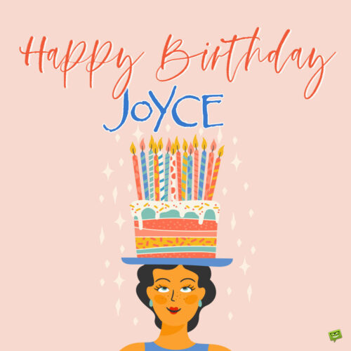 happy birthday image for Joyce.
