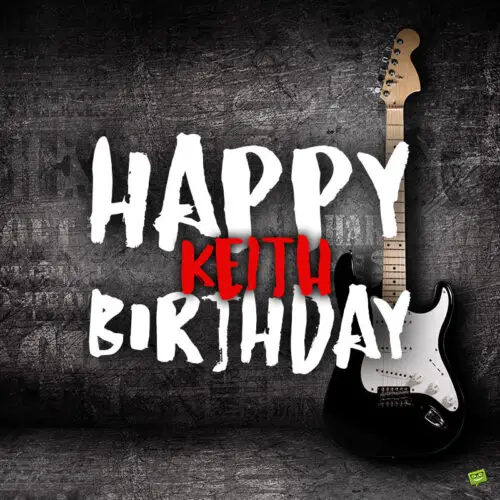 happy birthday image for Keith.