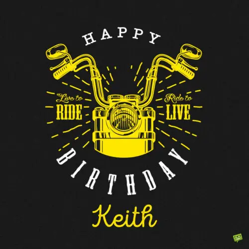 happy birthday image for Keith.