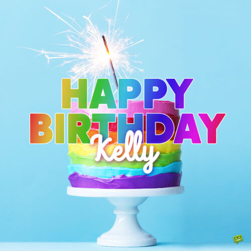 happy birthday image for Kelly.