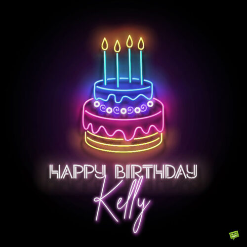 happy birthday image for Kelly.