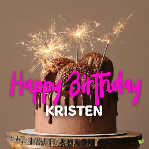 happy birthday image for Kristen.