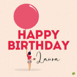 happy birthday image for Laura.