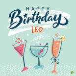 happy birthday image for Leo.