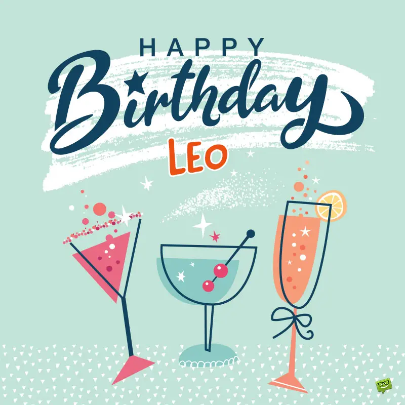happy birthday image for Leo.