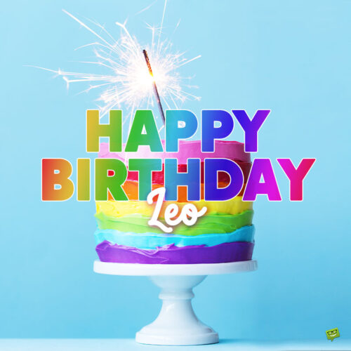 happy birthday image for Leo.