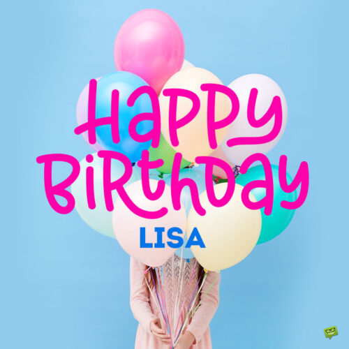 happy birthday image for Lisa.