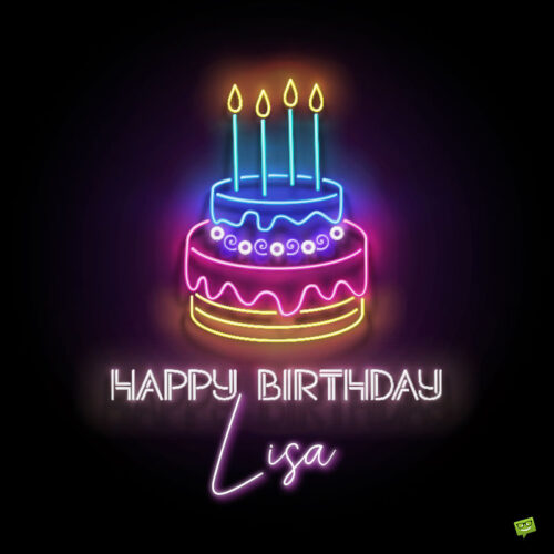 happy birthday image for Lisa.