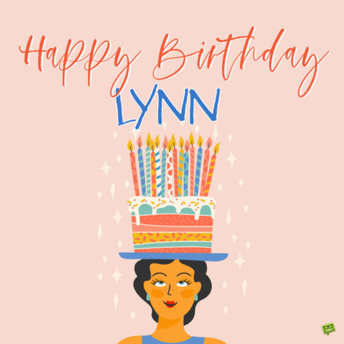 happy birthday image for Lynn.