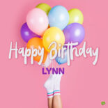 happy birthday image for Lynn.