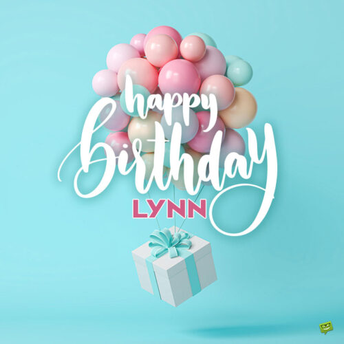 happy birthday image for Lynn.