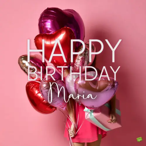 happy birthday image for Maria.