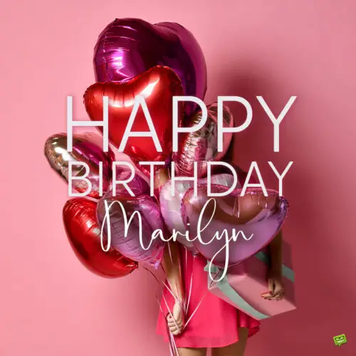 happy birthday image for Marilyn.