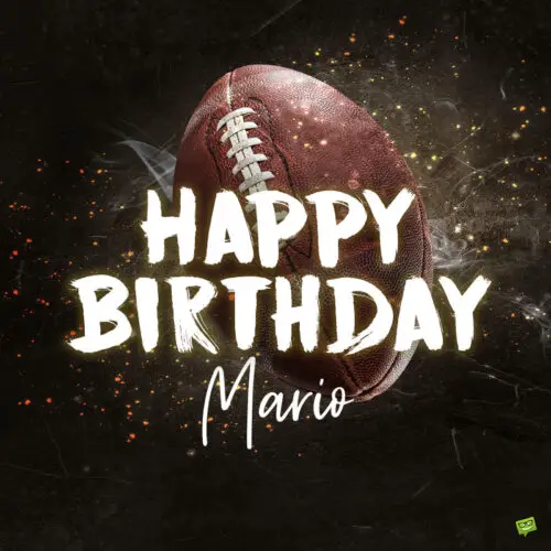 happy birthday image for Mario.