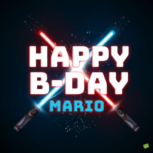 happy birthday image for Mario.