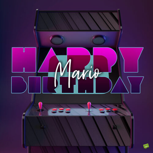 happy birthday image for Mario.