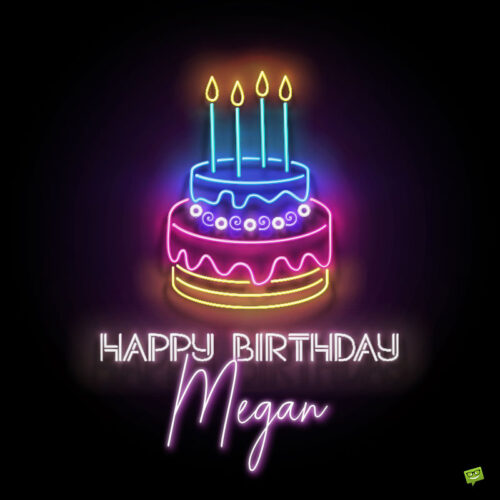 happy birthday image for Megan.