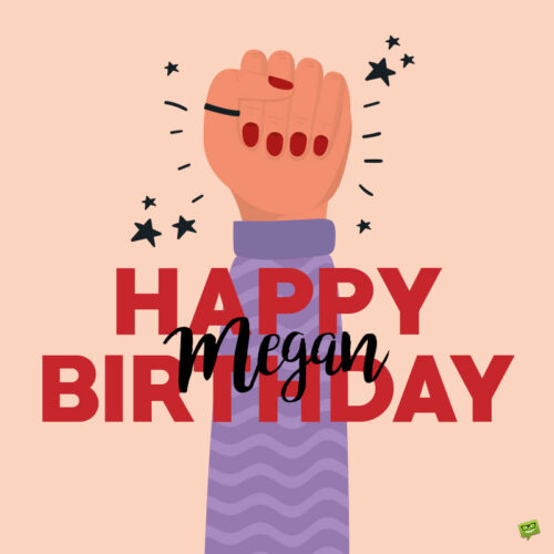 happy birthday image for Megan.