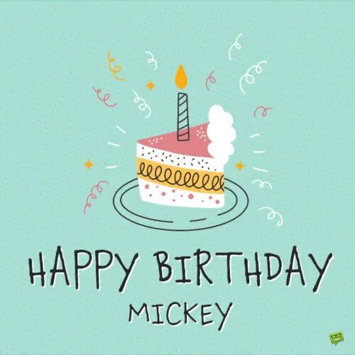 birthday image for Mickey.