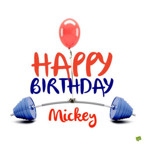 birthday image for Mickey.