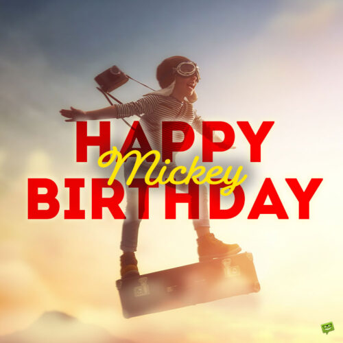 birthday image for Mickey.