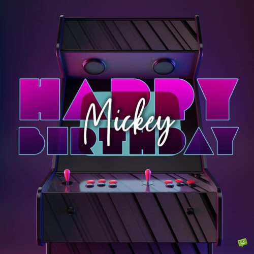 birthday image for Mickey.