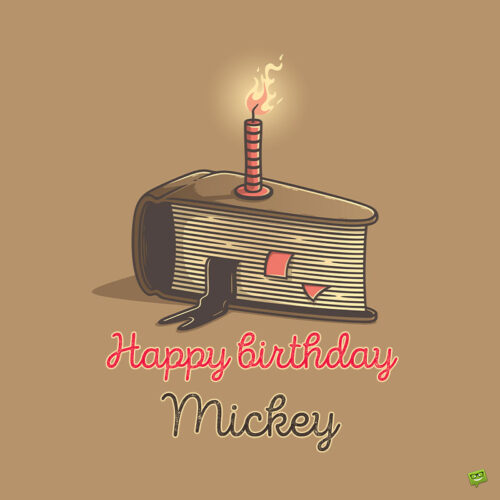 birthday image for Mickey.