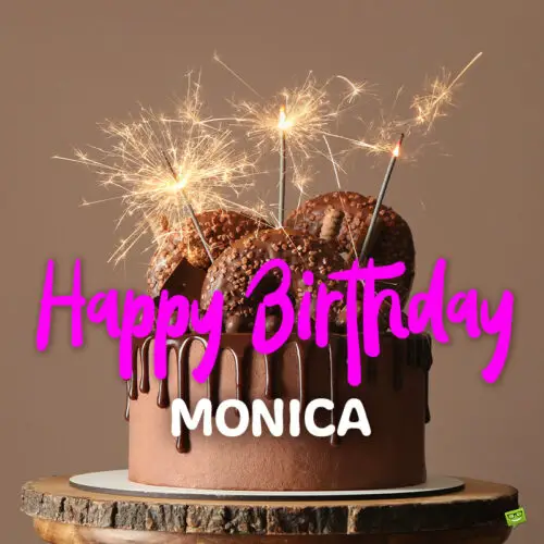 happy birthday image for Monica.