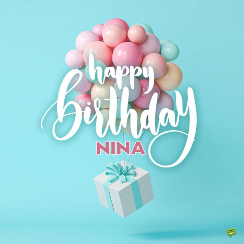 birthday image for Nina.