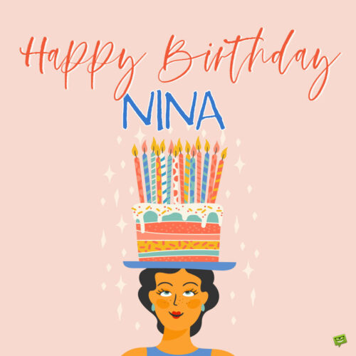 birthday image for Nina.