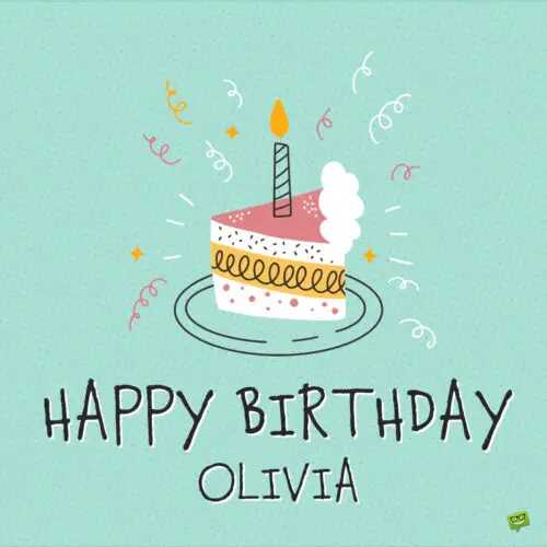 birthday image for Olivia.