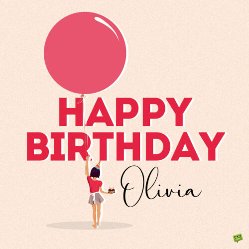 birthday image for Olivia.